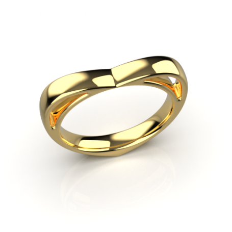 Bague Coeur - B_032_J3N - Or jaune