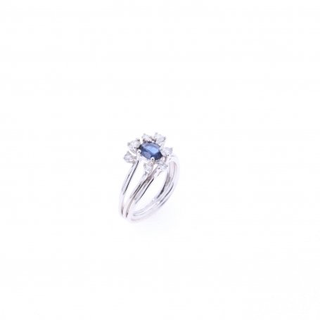 Bague Marqui-Modern - B_040_G_SD - Or blanc Diamant