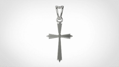 Pendentif Croix Divine - B_077_Ag - Argent