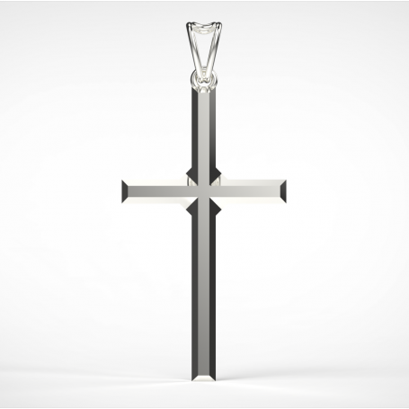 Pendentif Croix Horizon - B_085_Ag - Argent