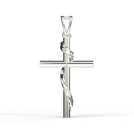 Pendentif Croix Linceul - B_088_Ag - Argent