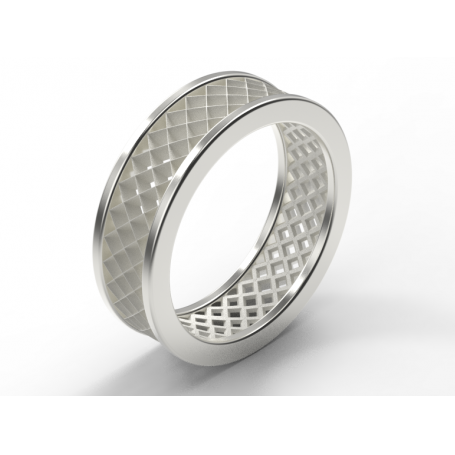 Bague Structure - B_096_Ag - Argent