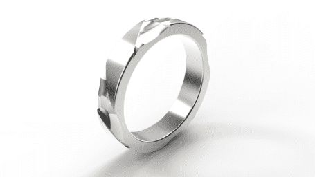 Bague Brut - B_93_Ag - Argent