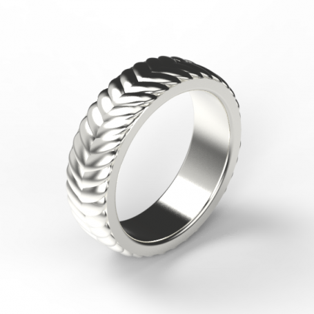 Bague Tresse - B_094_Ag - Argent