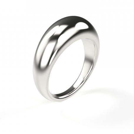 Bague Dome - B_161_Ag - Argent